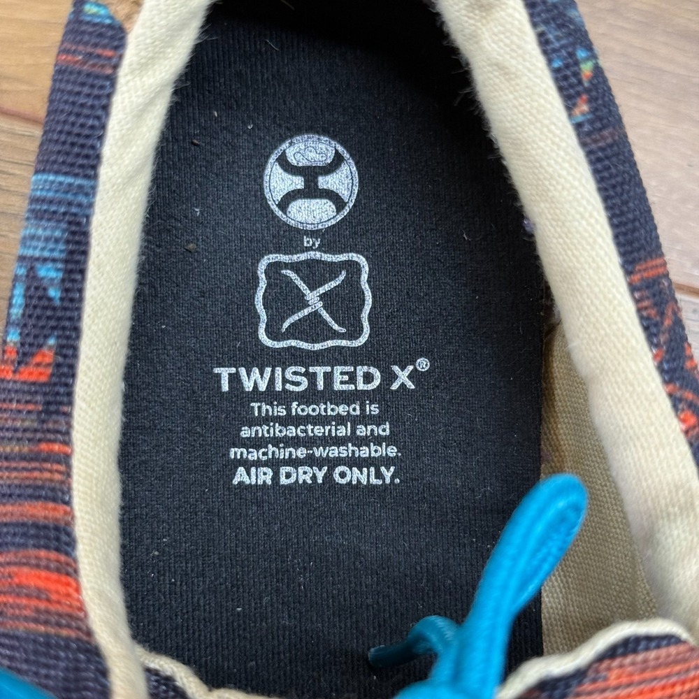 Twisted X Hooey Loper Casual Sneakers Flats Womens 10 M Black Teal South Western - Picture 10 of 11
